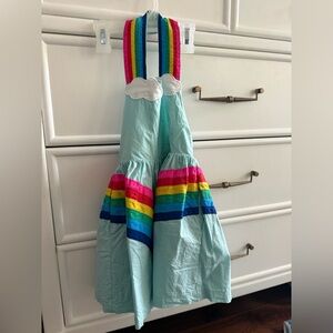 Mini Boden Multicolor/Rainbow Striped Dress